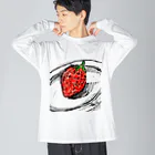 Kaedeのstrawberry ビッグシルエットロングスリーブTシャツ