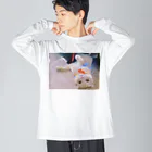 aykの福ちゃんTシャツ ビッグシルエットロングスリーブTシャツ