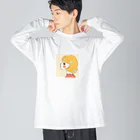 無糖 きな子のピアッシング ビッグシルエットロングスリーブTシャツ