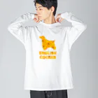 onehappinessのイングリッシュコッカースパニエル　ガーベラ ビッグシルエットロングスリーブTシャツ