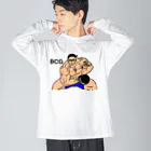 おっくんのふざけた服屋さんのハンコ注射とマッチョくん Big Long Sleeve T-Shirt