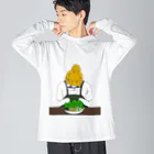 HAZZKIとお友達のいろいろのおにくＢＯＹＳおにくなし Big Long Sleeve T-Shirt