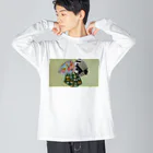 satochanのマスクの花 Big Long Sleeve T-Shirt