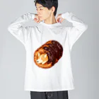 べいきんぐぱうだあのオールドファッション（チョコレート）：フルカラー Big Long Sleeve T-Shirt