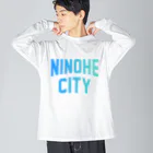 JIMOTOE Wear Local Japanの二戸市 NINOHE CITY Big Long Sleeve T-Shirt