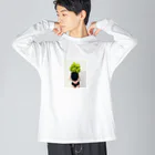 trickNFTartの土桔梗(Eustoma) Big Long Sleeve T-Shirt