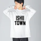 JIMOTOE Wear Local Japanの石井町 ISHII TOWN ビッグシルエットロングスリーブTシャツ