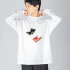 アオタの金魚 ビッグシルエットロングスリーブTシャツ