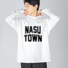 JIMOTOE Wear Local Japanの那須町 NASU TOWN ビッグシルエットロングスリーブTシャツ