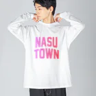 JIMOTOE Wear Local Japanの那須町 NASU TOWN Big Long Sleeve T-Shirt