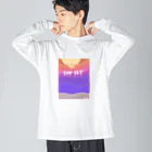 のりっぷすのsunset ビッグシルエットロングスリーブTシャツ