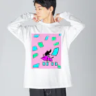 greetenの競技かるた　ピンク Big Long Sleeve T-Shirt