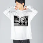 ubatamanoyumeのLaundry Big Long Sleeve T-Shirt