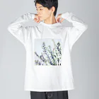 blancillaの揺れる花 Big Long Sleeve T-Shirt