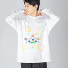 greetenの猫ちゃん組体操　運動会 Big Long Sleeve T-Shirt