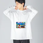 スマイル３９の真夏のバカンス Big Long Sleeve T-Shirt