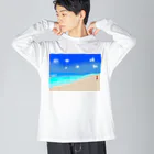 おっくんのふざけた服屋さんの夏の淡い初恋 ビッグシルエットロングスリーブTシャツ