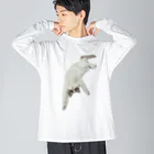 ラグドールのおうちの真っ逆さまなネコ Big Long Sleeve T-Shirt