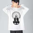 『NG （Niche・Gate）』ニッチゲート-- IN SUZURIの只管打坐h.t.(black) Big Long Sleeve T-Shirt