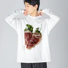 脂身通信Ｚのかいわれ大根の生ハム巻き_220722 Big Long Sleeve T-Shirt