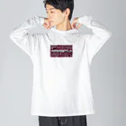 nekousagi*∩..∩のドット柄ピンク系ハナちゃん【ロゴ入り】 Big Long Sleeve T-Shirt