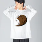 【モルモット】Mugi & Ruki【四国犬】のモルモットのムギちゃん(カラーver) Big Long Sleeve T-Shirt