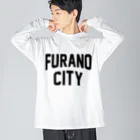 JIMOTOE Wear Local Japanの富良野市 FURANO CITY ビッグシルエットロングスリーブTシャツ