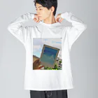 キャンバスアート_ショップの青空と蒼空と Big Long Sleeve T-Shirt