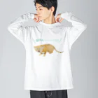 kitaooji shop SUZURI店のシャーするスナネコ Big Long Sleeve T-Shirt