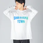 JIMOTOE Wear Local Japanの白浜町 SHIRAHAMA TOWN ビッグシルエットロングスリーブTシャツ