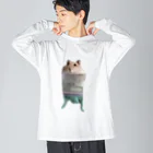 はむちのぶらさがりあしゅくん ビッグシルエットロングスリーブTシャツ