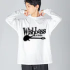 Wishbass JapanのWishbass Tee (Black Logo) ビッグシルエットロングスリーブTシャツ