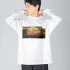 豆柴ビーンのお店のかたまり肉 Big Long Sleeve T-Shirt