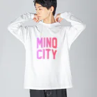 JIMOTOE Wear Local Japanの美濃市 MINO CITY Big Long Sleeve T-Shirt