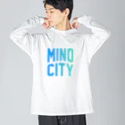 JIMOTOE Wear Local Japanの美濃市 MINO CITY Big Long Sleeve T-Shirt