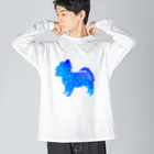 chicodeza by suzuriの星のチワワ Big Long Sleeve T-Shirt