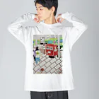 エド・ワード【江戸鉾の愛殿原】。の赤ポスト📮四条河原町 Big Long Sleeve T-Shirt