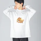 .°ஐ.*まりる°ஐ.*のしばわん ビッグシルエットロングスリーブTシャツ