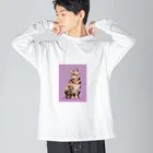 331necoのおすまし茶ねこ Big Long Sleeve T-Shirt