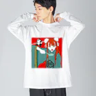 9 10 9（ qu / ten / qu ）のfried rice girl Big Long Sleeve T-Shirt