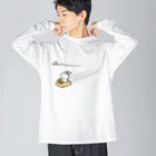 幸うさ.comの飛車がビューン Big Long Sleeve T-Shirt