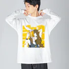 9 10 9（ qu / ten / qu ）の兎に角 Big Long Sleeve T-Shirt