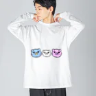 ンダーの不思議なショップのあにまるぷにーず「ぷにぐま」 Big Long Sleeve T-Shirt