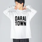 JIMOTOE Wear Local Japanの大洗町 OARAI TOWN ビッグシルエットロングスリーブTシャツ