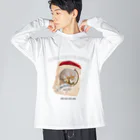 猫のイラスト屋さんのhyuk john choice  hareame ビッグシルエットロングスリーブTシャツ