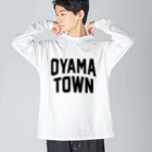 JIMOTOE Wear Local Japanの大山町 OYAMA TOWN Big Long Sleeve T-Shirt
