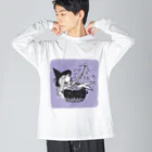 Mizna WadaのBlack Cauldron ビッグシルエットロングスリーブTシャツ