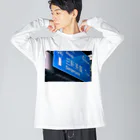 道路標識洋服雑貨の三軒茶屋 Sangenjaya 1 Big Long Sleeve T-Shirt
