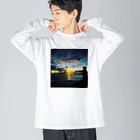 つれない農家のkeep cast for sunrise. ビッグシルエットロングスリーブTシャツ