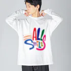 thanksactivityのALL Smiles ビッグシルエットロングスリーブTシャツ